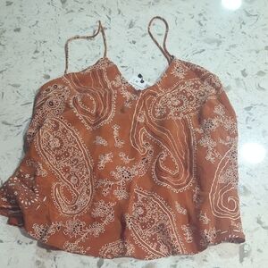 Zara Rust Paisley Camisole